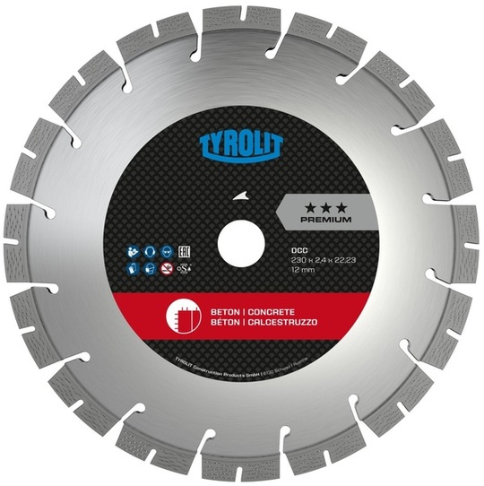 Diamond blade Tyrolit Premium DCC 300 x 2,6 mm, 22,23mm