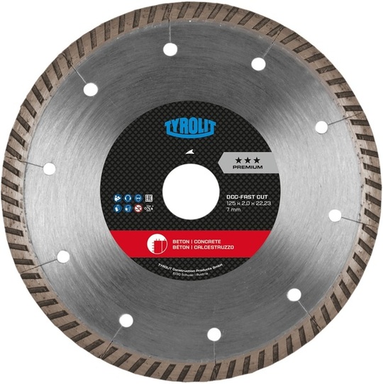 Diamond blade Tyrolit Premium DCC-FC 125 x 2,2 mm