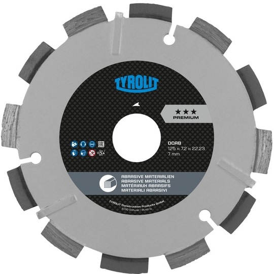 Diamond blade for milling machine Tyrolit Premium DCAB (115 x 7,2 mm)