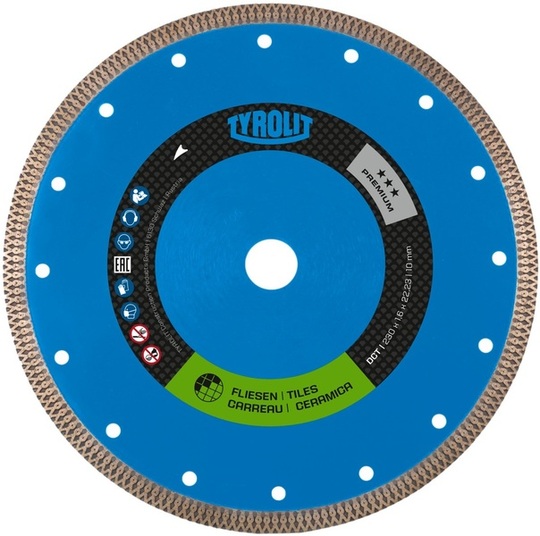 Tarcza diamentowa Tyrolit Premium DCT 105 mm do ceramiki (szerokość 1,2 mm)