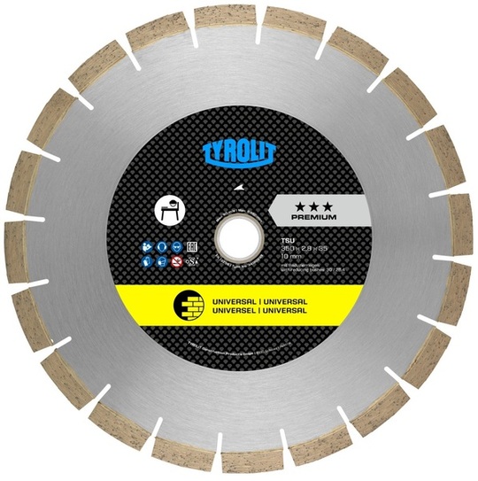 Diamond blade Tyrolit Premium TSU 250 x 2,2 mm