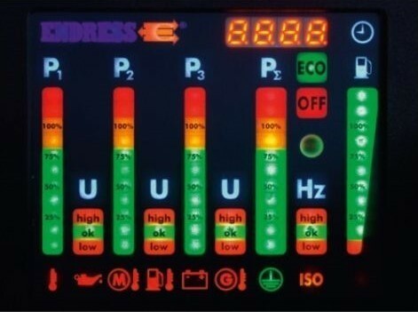 E-MCS 4.0 multi-function control display for Endress DUPLEX Silent Line power generator units