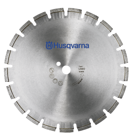 Diamond blade Husqvarna L680 450 mm segment widtg 6 mm