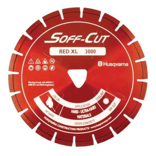 Diamond blade for Husqvarna XL6-3000 Soff-Cut power cutters