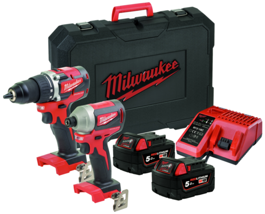 Combo kit Milwaukee M18 CBLPP2B-502C Powerpack