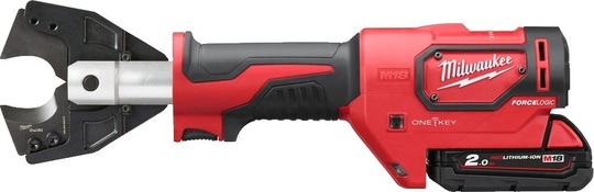 Hydrauliczne nożyce do kabli Milwaukee M18 Force Logic ONEHCC-201C CU/AL-SET (+ akumulator 2 Ah + ładowarka + walizka)