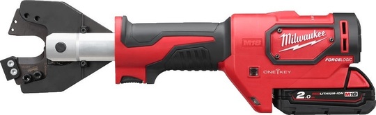 Hydrauliczne nożyce do kabli Milwaukee M18 Force Logic ONEHCC-201C ACSR SET (+ akumulator 2 Ah + ładowarka + walizka)