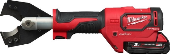 Hydrauliczne nożyce do kabli Milwaukee M18 Force Logic ONEHCC-201C FSW SET (+ akumulator 2 Ah + ładowarka + walizka)