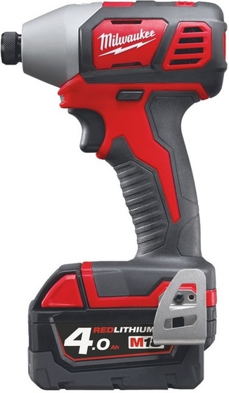 Zakrętarka udarowa Milwaukee ¼″ HEX M18 BID-402C (+ 2x akumulator 4 Ah + ładowarka + walizka)