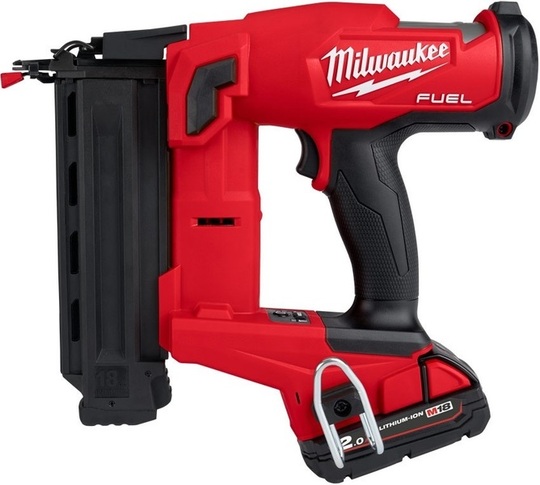 Sztyfciarka Milwaukee M18 FN18GS-202X (+ 2x akumulator 2 Ah + ładowarka + walizka)