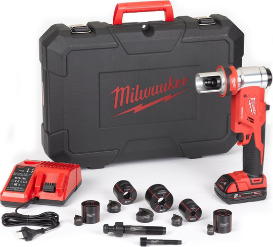 Prasa hydrauliczna Milwaukee M18 Force Logic HKP-201CA (+ akumulator 2 Ah + ładowarka + walizka)