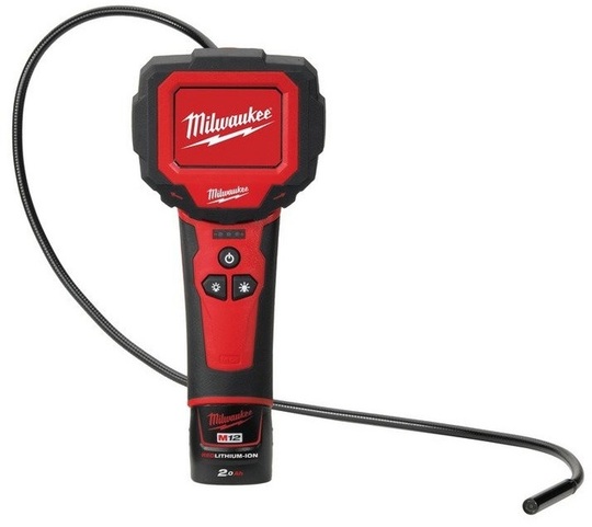 Kamera inspekcyjna Milwaukee M12 IC-201C (S) (+ akumulator 2 Ah + ładowarka + walizka)