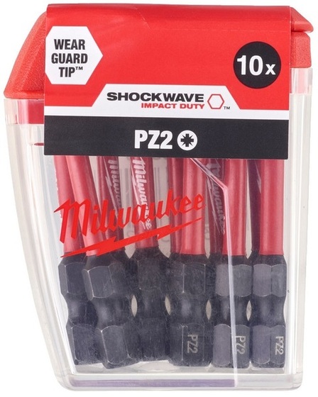 Zestaw bitów Milwaukee Shockwave CD IR PZ2 (10 sztuk)