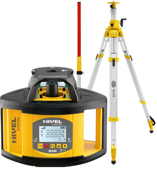 Laser level Nivel System NL540 (+ cranked tripod + laser stave)