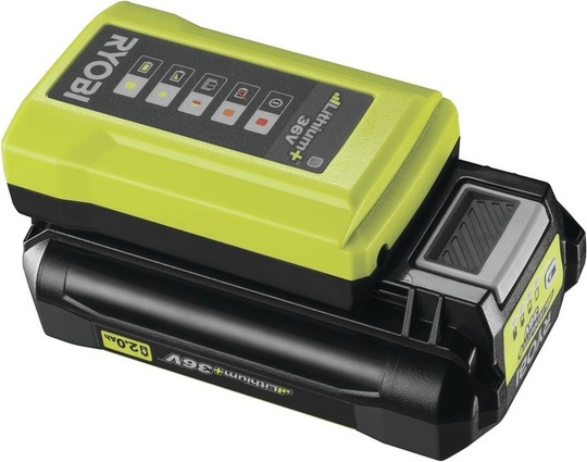 Battery 2 Ah and charger Ryobi RY36BC17A-120