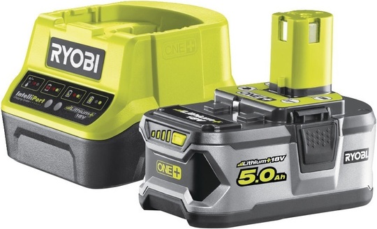 Battery 5 Ah and charger Ryobi RC18120-150