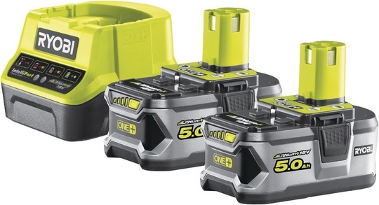 Batteries 5 Ah and charger Ryobi RC18120-250