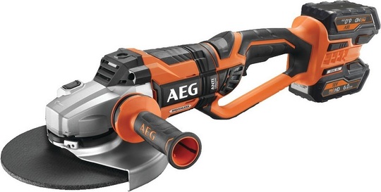 Bezszczotkowa szlifierka kątowa AEG PowerTools BEWS18-230BLLI-602C (+ 2x akumulator 6 Ah + ładowarka + walizka)