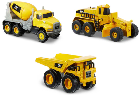 Construction machinery set Caterpillar 4″ for kids