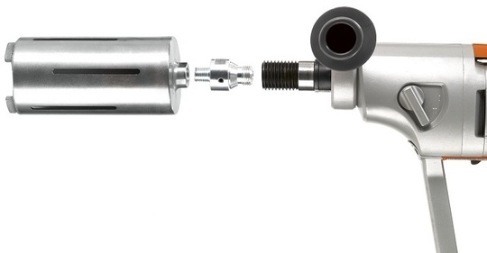 Adapter drill bit 1 1/4'' F - 1/2'' GF for Husqvarna DM and DMS 240 drilling machines