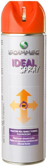 Orange spray paint Soppec IDEAL