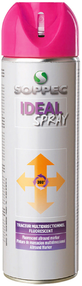 Pink spray paint 500 ml Soppec IDEAL