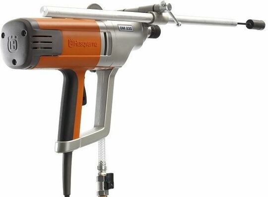 Telescopic start help device for Husqvarna DM 230, DM 220 and DM 200 core drill