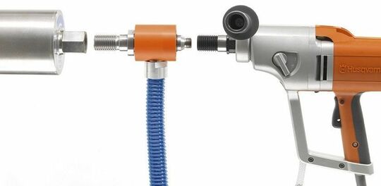 Dust extraction adapter 1/2'' GM - 1 1/4'' M for Husqvarna DM 230 with DMS 240, DMS 160 AT, DMS 160 A tripods