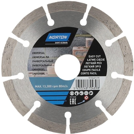 Tarcza diamentowa Norton CEE Universal 115 mm do materiałów budowlanych