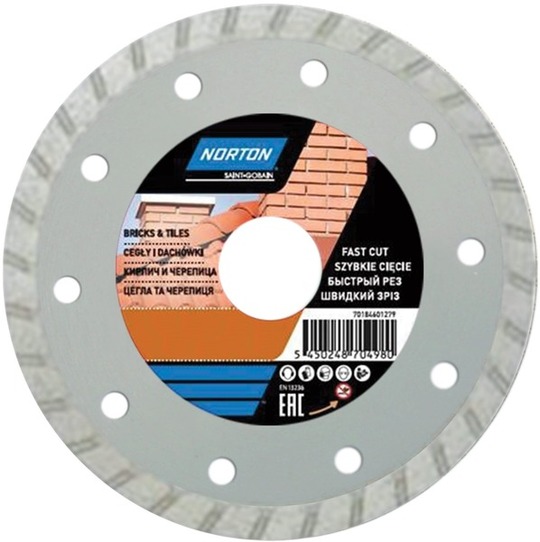 Tarcza diamentowa Norton CEE Bricks & Tiles 115 mm do materiałów budowlanych