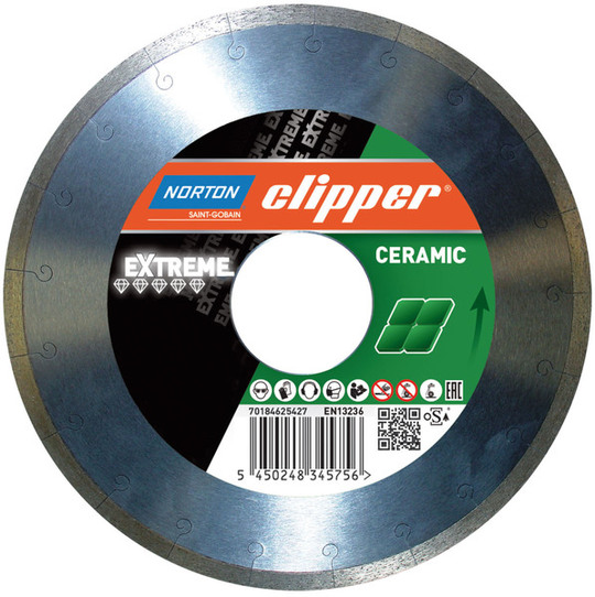 Diamond blade Norton Clipper Extreme Ceramic 250 mm