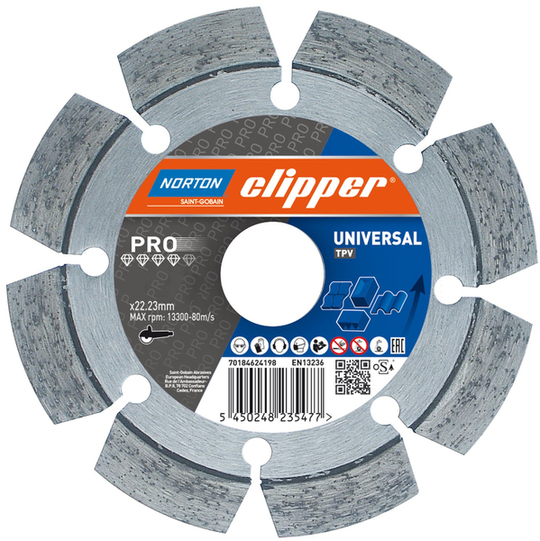 Diamond blade Norton Clipper Pro Universal TP-V 125 mm