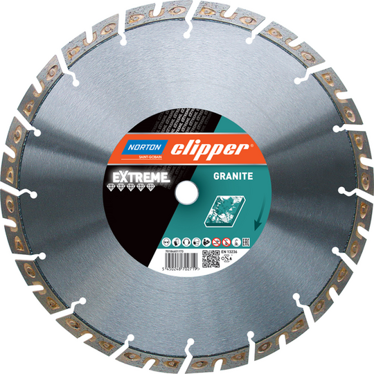 Tarcza diamentowa Norton Clipper Extreme Granite 300 mm do bloku betonowego, kamienia naturalnego i granitu