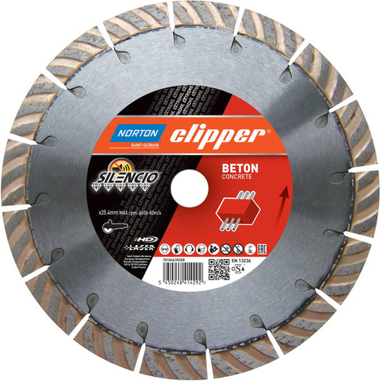 Diamond blade Norton Clipper Extreme Beton Silencio 500 mm (25.4 mm)