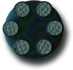 Polishing Pad Scanmaskin RDC Polishing Black (set of 9 pcs.)