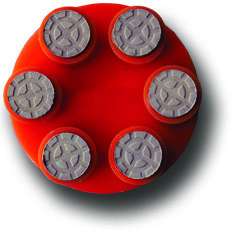 Polishing Pad Scanmaskin RDC Polishing Red (set of 9 pcs.)