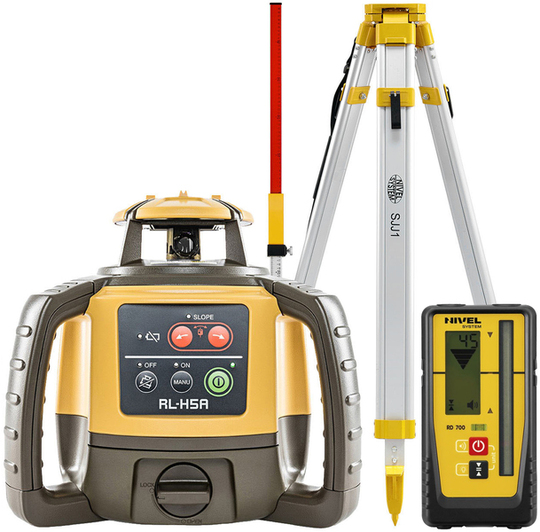 Laser level Topcon RL-H5A Digital (+ tripod, + laser stave)