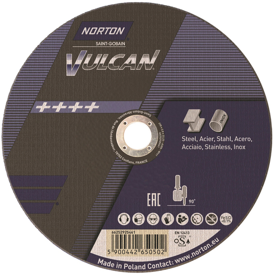 Tarcza szlifierska Norton Vulcan 230 x 1,9 x 22,23 mm, do metalu i stali