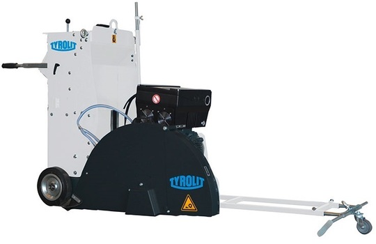 Jezdna przecinarka elektryczna Tyrolit FSE1022 (1000 mm), głębokość cięcia 420 mm