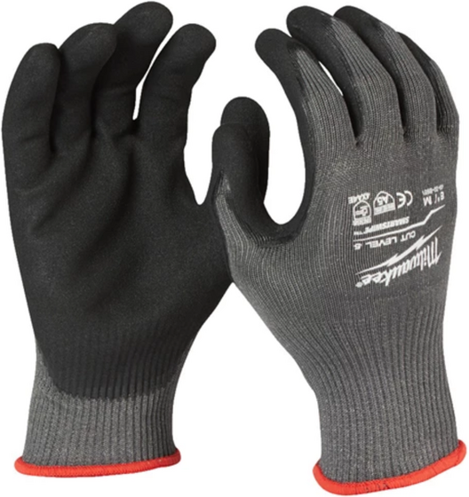 Cut resistant gloves (Level 5) Milwaukee Black-grey