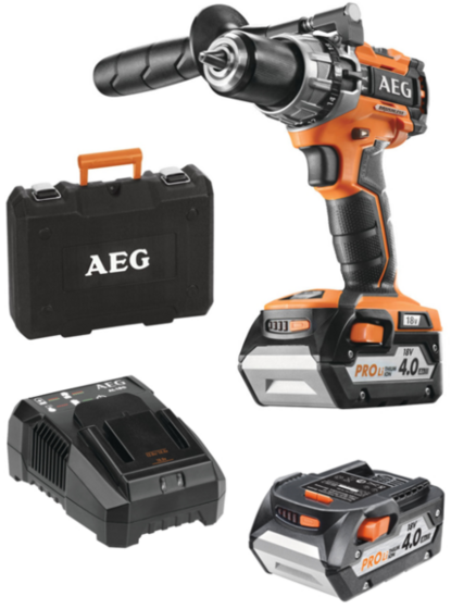 Wiertarko-wkrętarka AEG Powertools BSB18C2BLLI-402C (+ 2x akumulator 4 Ah + ładowarka + walizka)