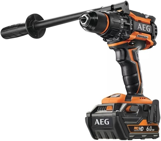 Bezszczotkowa wiertarko-wkrętarka udarowa AEG PowerTools BSB 18BLLI-602C 18 V (+ 2x akumulator 6 Ah + ładowarka + walizka)