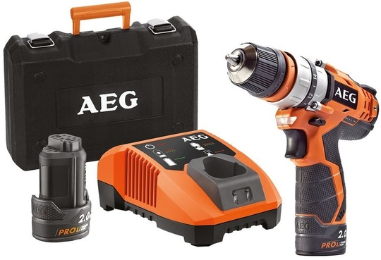 Cordless Drill AEG Powertools BBS 12C2 LI-202C SET1 (+ 2x 2 Ah battery + charger)