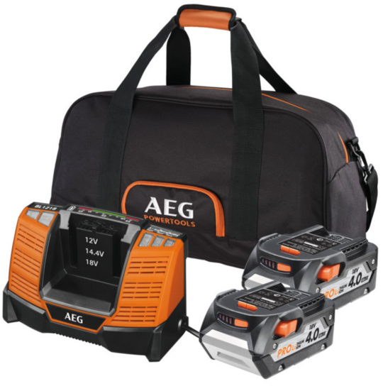 Battery pack 4 Ah PRO with charger AEG Powertools SET LL1840BL