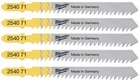 Zestaw brzeszczotów Milwaukee 75/3 mm (5 sztuk)