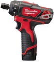 Wiertarko-wkrętarka Milwaukee M12 BD-202C (+ 2x akumulator 2 Ah + ładowarka + walizka)