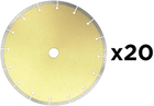 PAKIET – Tarcza diamentowa Dr. Schulze UNI-K2 230 mm do uniwersalnego zastosowania (20 sztuk)