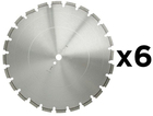 PAKIET – Tarcza diamentowa Dr. Schulze Tornado Asfalt Standard 450 mm do uniwersalnego zastosowania (6 sztuk)