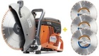 Ręczna przecinarka spalinowa Husqvarna K 770 II (350 mm), głębokość cięcia 125 mm (+3x tarcza 350 mm)