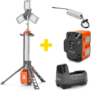 Maszt oświetleniowy Husqvarna WL 24 PACE (+ akumulator, ładowarka, transformator AC)